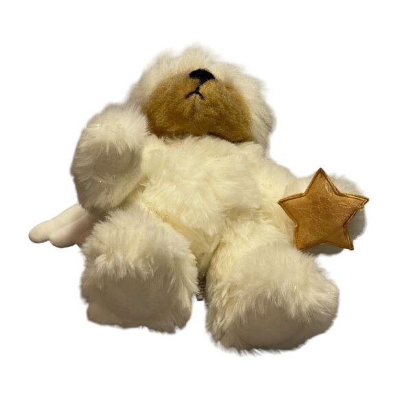 First & Main Snow Angels Kids White Brown Body Suit Stuffed Animal Plush Toy - Picture 7 of 8